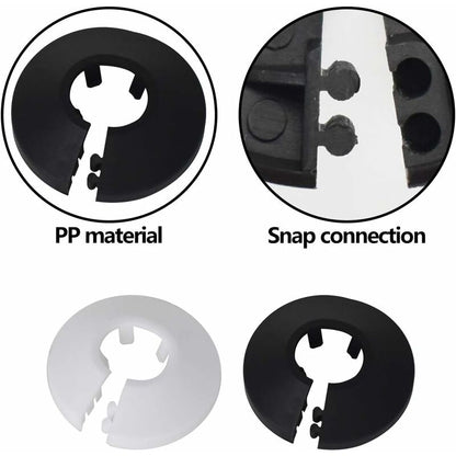 Plastic Radiator Garland, Tianhe 30 pcs Radiator Garland Pipe Cover Hot And Cold Water Gas Pipe Plastic Heating Pipe - Image 3