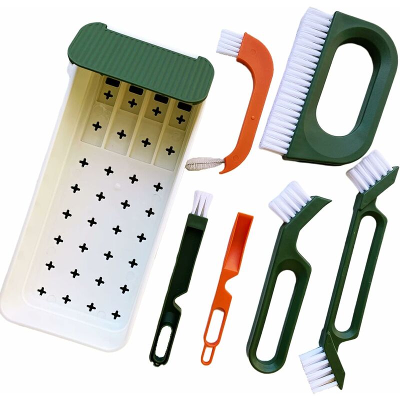 5 In 1 Grout Brush Set, Cleaning Brush For Bathroom And Kitchen, Scrub Tile Grouts, Nooks And Corners, Bottle Brush - Image 2