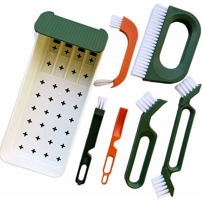 5 In 1 Grout Brush Set, Cleaning Brush For Bathroom And Kitchen, Scrub Tile Grouts, Nooks And Corners, Bottle Brush - Image 2