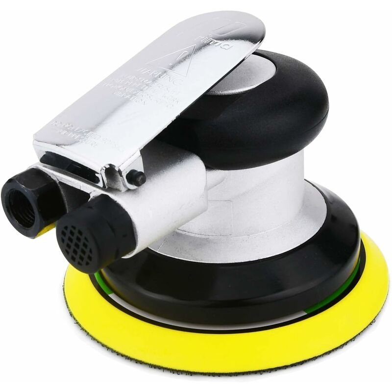 Professional Air Random Orbit Sander, High Performance Mini Dual Action Pneumatic Polisher With, 13500Rpm (Silver 125Mm) - Image 3