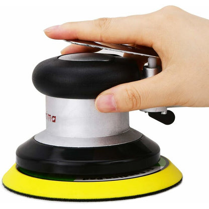 Professional Air Random Orbit Sander, High Performance Mini Dual Action Pneumatic Polisher With, 13500Rpm (Silver 125Mm) - Image 4