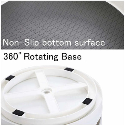 Spice Rack Φ30Cm Kitchen Cupboard Storage Plastic Lazy Susan, Spice Rack Spice Holder Spice Storage White - Image 3