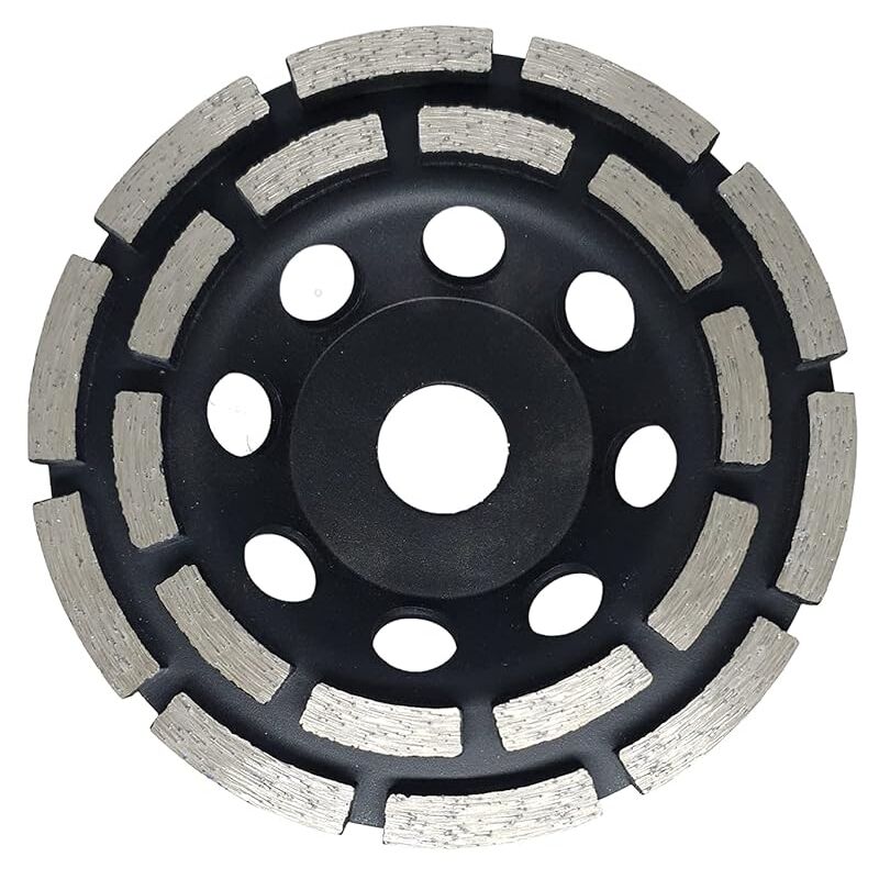 Diamond Grinding And Sanding Disc, 125Mm X 22.23Mm Double ROw Diamond Abrasive Wheel, For Grinding Screed, Concrete - Image 2