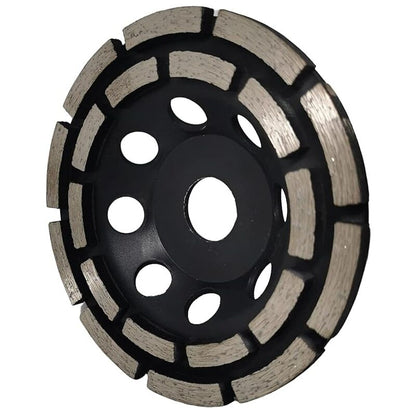 Diamond Grinding And Sanding Disc, 125Mm X 22.23Mm Double ROw Diamond Abrasive Wheel, For Grinding Screed, Concrete - Image 3