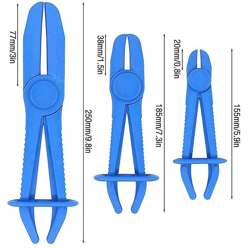 Hose Clamps, 3 pcs Hose Clamps, Hose Clamp Pliers, Hose Clamp Pliers, Cooling Hose Clamp For Fuel Lines, Fuel Saving, - Image 2