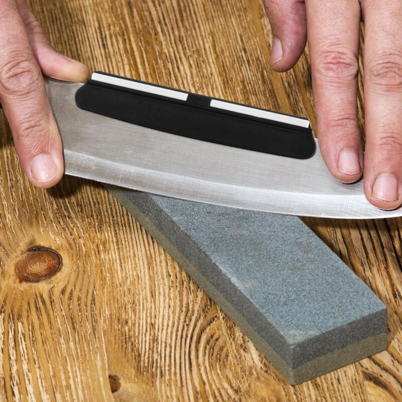 Knife Sharpening Guide Sanding Aid Angle Guide Sharpening Tools For Sharpening On Whetstone 2 Pieces Black - Image 3