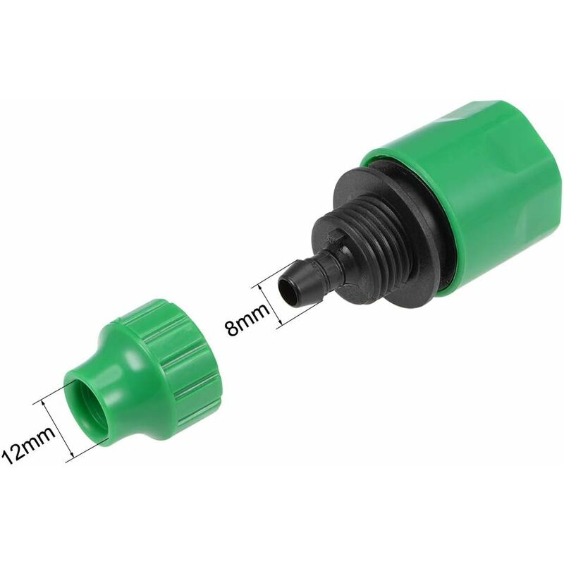 Quick Connector Hose Pipe Adapter 8Mm Inner Diameter Pipe Fitting For Garden Irrigation System 5 pcs - Image 2