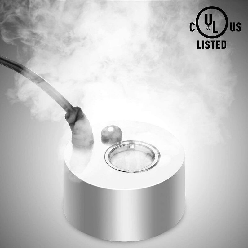 Fogger 24V Metal Ultrasonic Mist Maker Fogger For Pond, Aquarium, Garden, Halloween Eu Plug (Silver) - Image 2