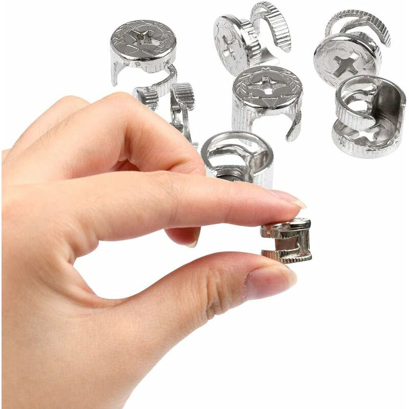 Cam Fittings 50 Pair Furniture Cabinet Panel Connection Ø15Mm Invisible Connector For Kitchen Cabinet, Cupboard, Wooden - Image 2