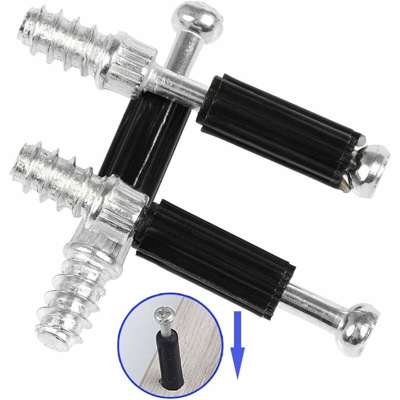 Cam Fittings 50 Pair Furniture Cabinet Panel Connection Ø15Mm Invisible Connector For Kitchen Cabinet, Cupboard, Wooden - Image 3