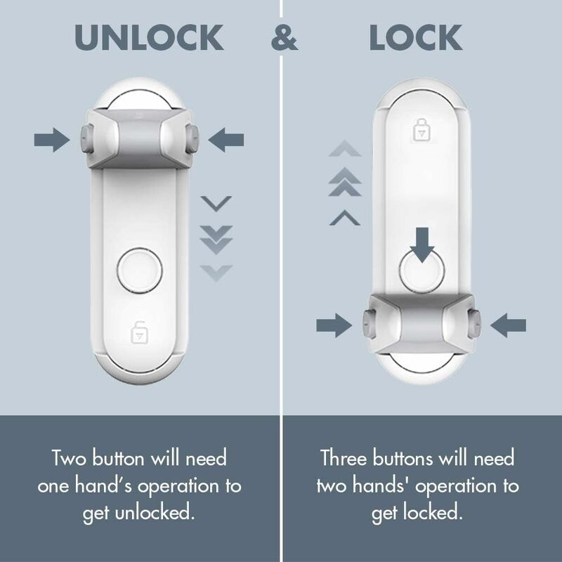 Child Proof Door Lever Lock, Baby Safety Door Handle Lock, Easy To Install And Use 3M Vhb Adhesive No Tools Or Drill - Image 4