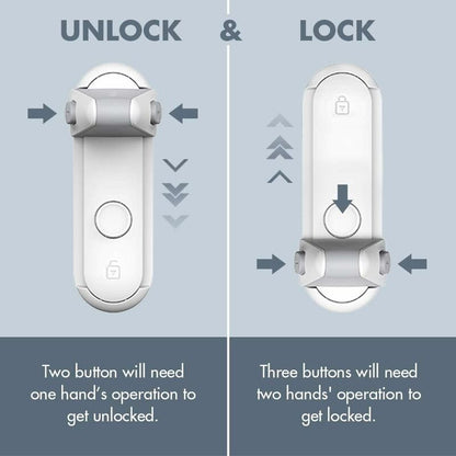Child Proof Door Lever Lock, Baby Safety Door Handle Lock, Easy To Install And Use 3M Vhb Adhesive No Tools Or Drill - Image 4