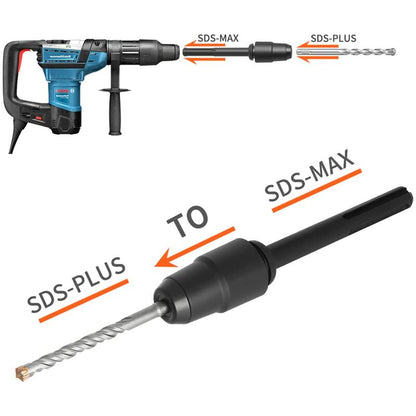 Sds Max To Sds Plus Adapter For ROtary Hammers, Sds Max To Sds Plus Drill Quick Change Tool, Chuck Adapter Quick Change - Image 2