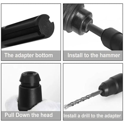 Sds Max To Sds Plus Adapter For ROtary Hammers, Sds Max To Sds Plus Drill Quick Change Tool, Chuck Adapter Quick Change - Image 4