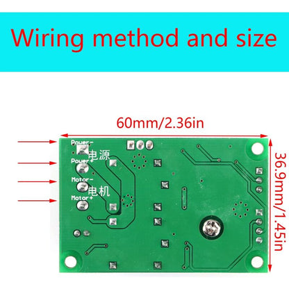 Speed Regulator 12V,Dc Motor Speed Controller (Pwm) Adjustable Reversible Switch Dc Speed, 6V 12V 24V Dc Motor Inverter - Image 4