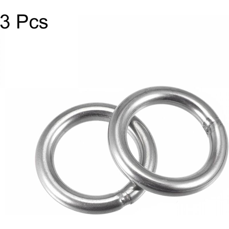 Welded Ring Stainless Steel 304 50Mm External Diameter 8Mm Thickness 3 pcs - Image 3