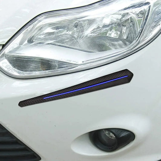 2 pcs Car Bumper Protector Strips, Universal Car Sticker Bumper Protection Front Rear Edge Anti-Collision Strip - Image 2