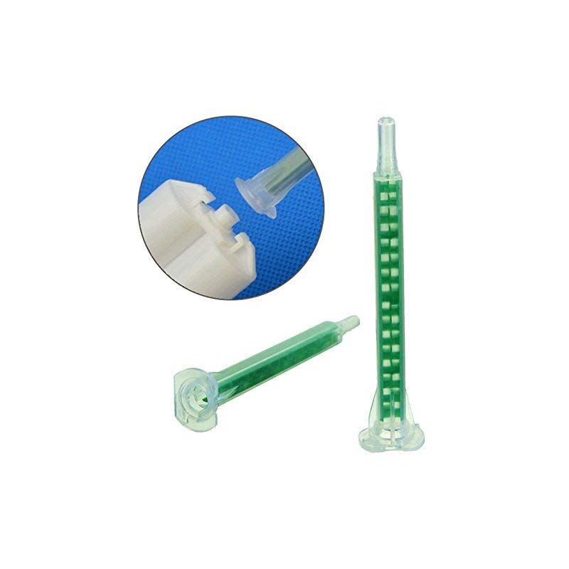 Werse 50 pcs F6-16 Green Ab Glue Mixing Tube Static Mouth Section 16 Nozzles - Image 4