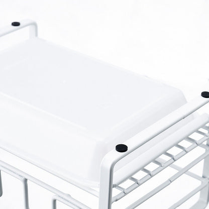 Sink Caddy With Removable Tray, Kitchen Sink Organizer, White - Image 3
