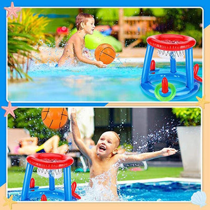 Pool Basketball Hoop - Inflatable Basketball Stand For Swimming Pool Floating Pool Basketball Outdoor Water Game Summer - Image 4