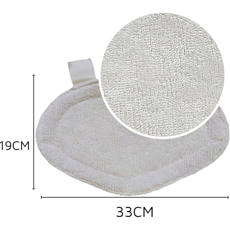 Reusable Microfiber Replacement Pads Compatible With Polti Vaporetto Washable Steam Cleaner Refill Pads (6 Pack) - Image 2