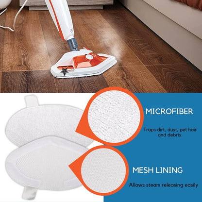Reusable Microfiber Replacement Pads Compatible With Polti Vaporetto Washable Steam Cleaner Refill Pads (6 Pack) - Image 3