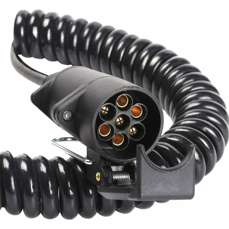 7 Pin Trailer Socket And Plug With 2M Extension Cable Connector For Towing Hitch Caravan Vehicle Truck Accessories 7 - Image 3