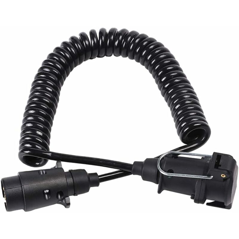 7 Pin Trailer Socket And Plug With 2M Extension Cable Connector For Towing Hitch Caravan Vehicle Truck Accessories 7 - Image 4