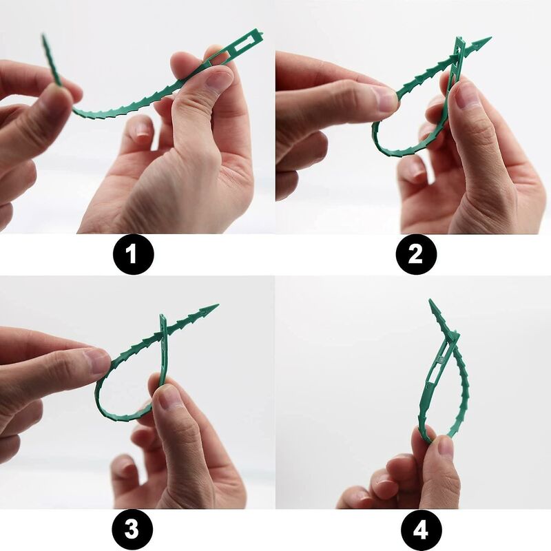 160 pcs Plant Ties Adjustable Gardening Ties, Plant Ties And Support, Help Support Plants And Shrubs, Flexible Plastic - Image 3