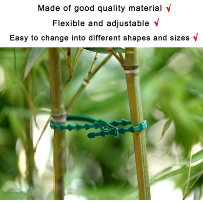 160 pcs Plant Ties Adjustable Gardening Ties, Plant Ties And Support, Help Support Plants And Shrubs, Flexible Plastic - Image 4