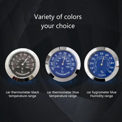 Auto Car Vehicle Thermometer/Hygrometer Clock Mini Small Classic DAshboard Thermometer Car Cool Decoration Metal Alloy - Image 4