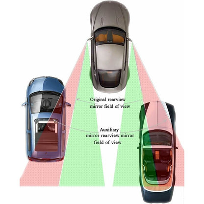 360° ROtate Blind Spot Mirror,Adjustable Wide Angle Rearview Mirror Hd Glass Convex Side View Mirror For Car - Image 3