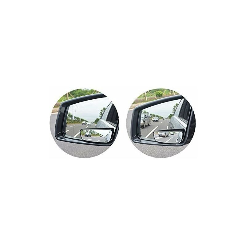 360° ROtate Blind Spot Mirror,Adjustable Wide Angle Rearview Mirror Hd Glass Convex Side View Mirror For Car - Image 4