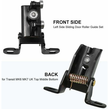 3 pcs Set Left Sliding Door Guide ROllers For Transit Mk6 Mk7 Left 1667675 (Top + Middle + Bottom) - Image 3