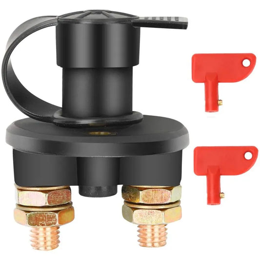 Isolator Switch 12V/24V Battery Isolator Disconnect Max 200A For Car, Truck, Boat, Vehicles Power Cut Off Kill Switch