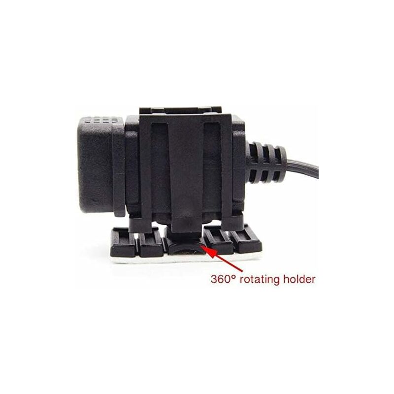 Din Hella Motorcycle Dual Usb Charger Socket Power Adapter 2.1A With 1.8M Cable For Phone / Iphone / Gps Satnav - Image 4