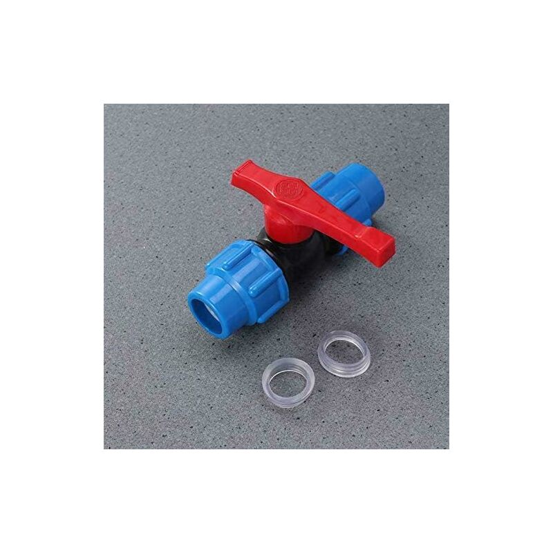 Mdpe Plastic Ball Valve - Compression Pipe Fitting With Inline Ball Valve - For Use With Water Pipe - 32Mm - Image 3