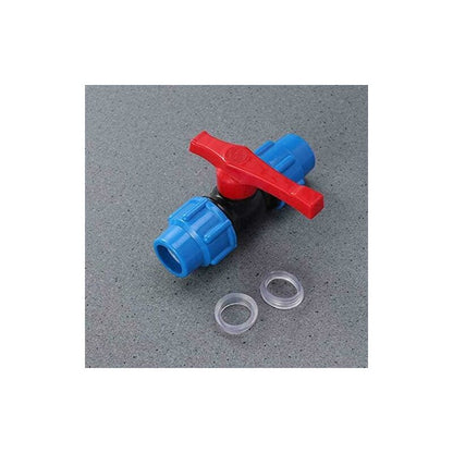 Mdpe Plastic Ball Valve - Compression Pipe Fitting With Inline Ball Valve - For Use With Water Pipe - 32Mm - Image 3