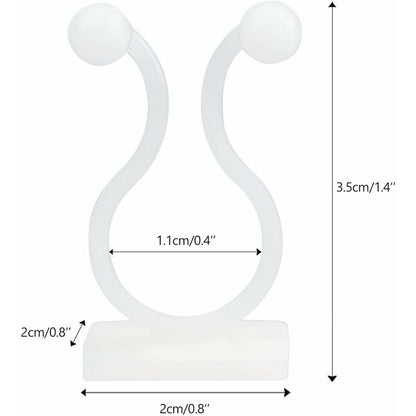 100 pcs Climbing Plant Support Clip, Wall Plant Clip, Vine Wall Clip, Clip For Climbing Plants -White - Image 2