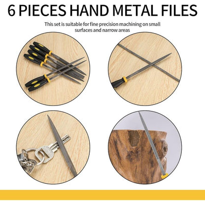 6 Pieces File Set, Files And Rasps, Needle Files, Diamond Rasp Files For Wood/Metal/Workshop/Plastics Repair - Image 2