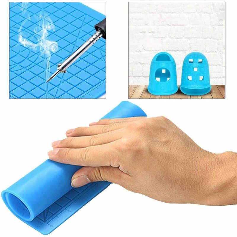 3D Printing Pen Mat, 3D Pen Silicone Mat With Multi-Shaped Base Art Craft And 2 Silicone Caps For Kids, Adults, - Image 2