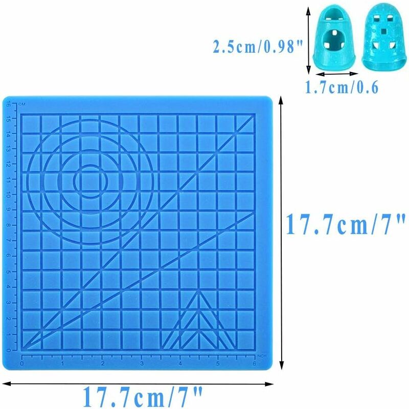 3D Printing Pen Mat, 3D Pen Silicone Mat With Multi-Shaped Base Art Craft And 2 Silicone Caps For Kids, Adults, - Image 3
