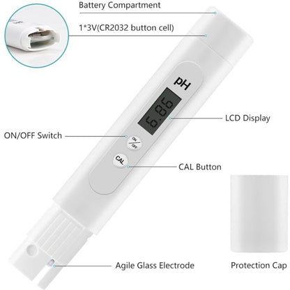 Electronic Ph Meter Tester, 0-14 Ph Measuring Range, High Precision Pool Ph Tester, Ph Meter For Swimming Pool, - Image 2