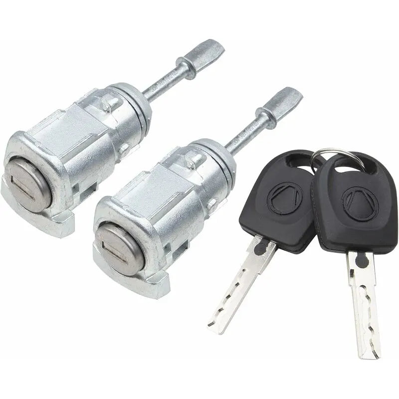 Front Left Right Door Lock Cylinder Compatible With Golf Iv Bora Passat B5 Skoda Fabia 3B0837167 3B0837168