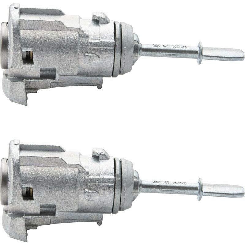 Front Left Right Door Lock Cylinder Compatible With Golf Iv Bora Passat B5 Skoda Fabia 3B0837167 3B0837168 - Image 3