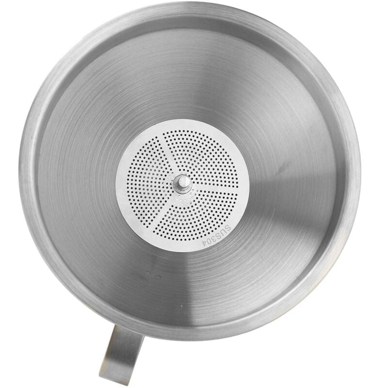 5" Food Grade Stainless Steel Kitchen Funnel With Removable 200 Mesh Filter And Handle Strainer Funnel For Oils, Juice, - Image 3