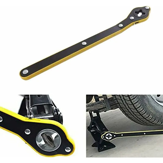 Labor Saving Wrench Auto Jack Ratchet Wrench Car Jack And Lug Wrench Handle For Motorcycle, Car, Suv And Other Vehicles - Image 2