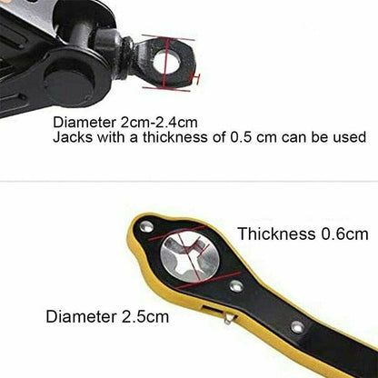 Labor Saving Wrench Auto Jack Ratchet Wrench Car Jack And Lug Wrench Handle For Motorcycle, Car, Suv And Other Vehicles - Image 4