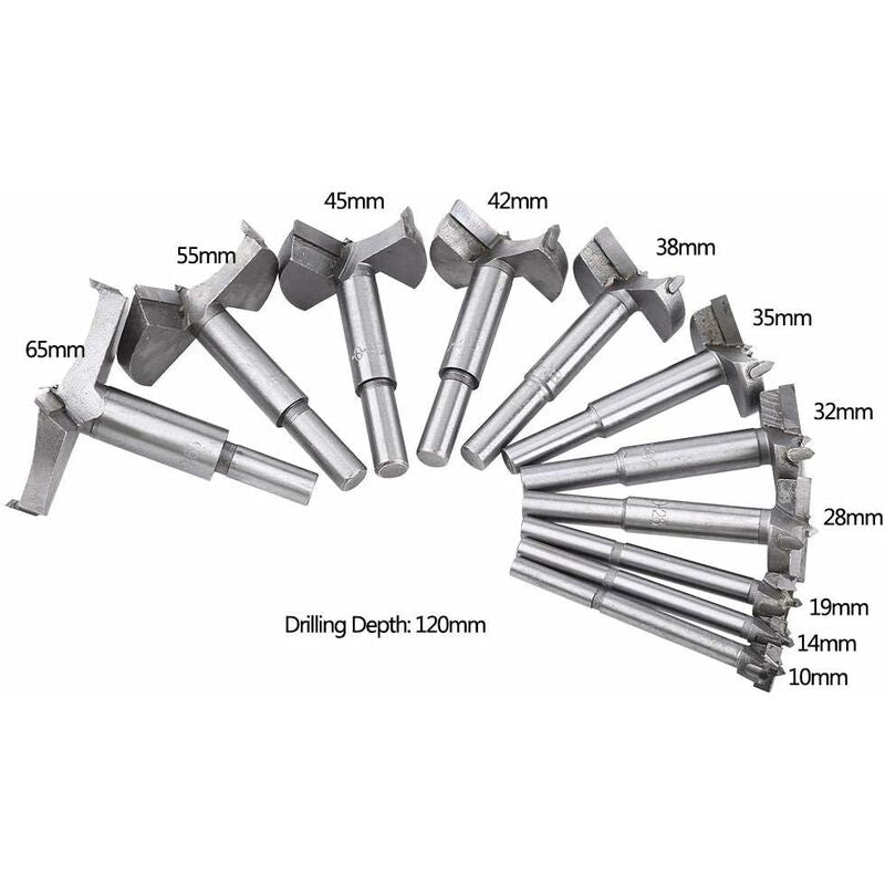 Forstner Wood Drill Bit Cemented Carbide Forstner Bits Flat Hole Saw Drilling Tool (35Mm) - Image 2