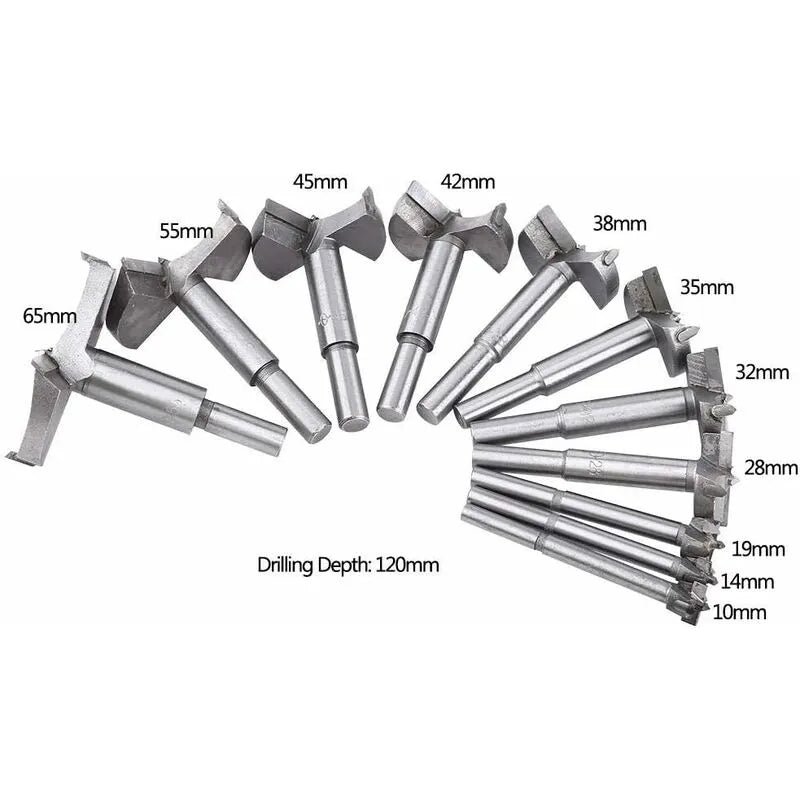 Forstner Wood Drill Bit Cemented Carbide Forstner Bits Flat Hole Saw Drilling Tool (35Mm) - Image 2